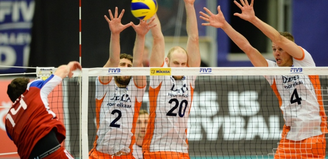 Foto bij Support de Oranje volleybalmannen naar het EK!