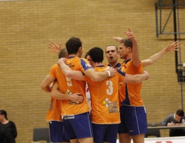 Foto bij Beker Rivo H1-Landstede H1 20-12-2014