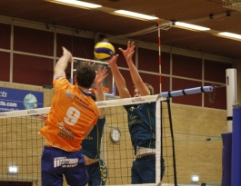 Foto bij Beker Rivo H1-Landstede H1 20-12-2014