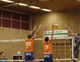 Foto bij Beker Rivo H1-Landstede H1 20-12-2014