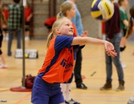 Foto bij Heren 1 geeft Clinic aan de jeugd