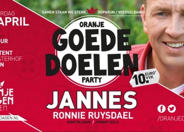 Foto bij Goededoelen party oranje dagen Rijssen.